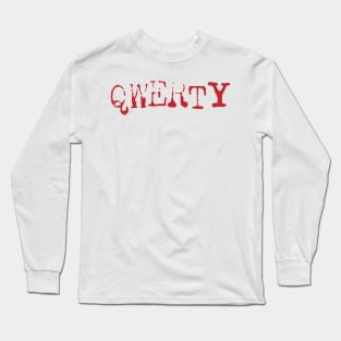 QWERTY (Red) Long Sleeve T-Shirt